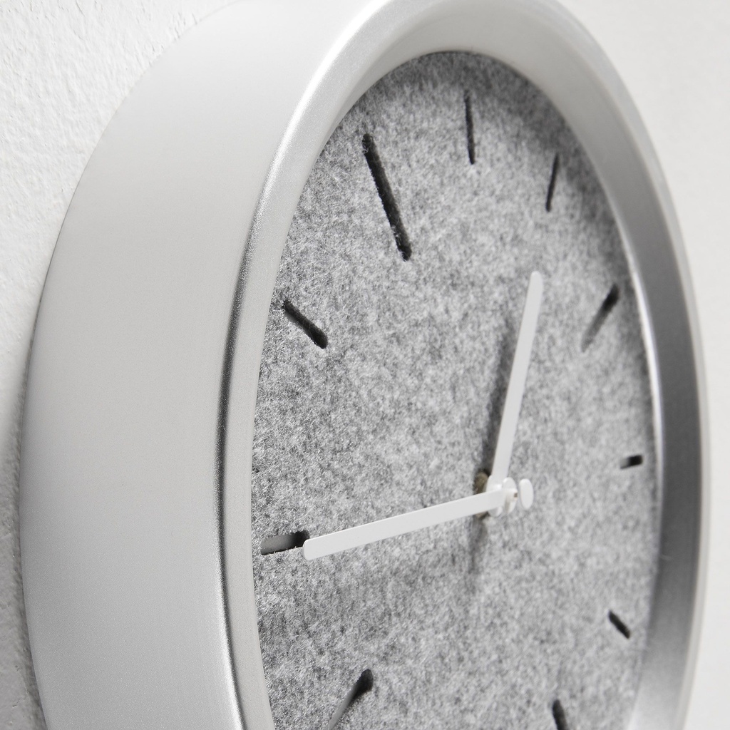 Nexo reloj pared péndulo metal plata
