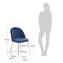 Mystere silla terciopelo azul // Outlet_2154