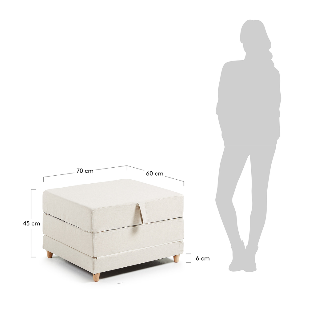 Kos puf cama mostaza // Outlet_3837