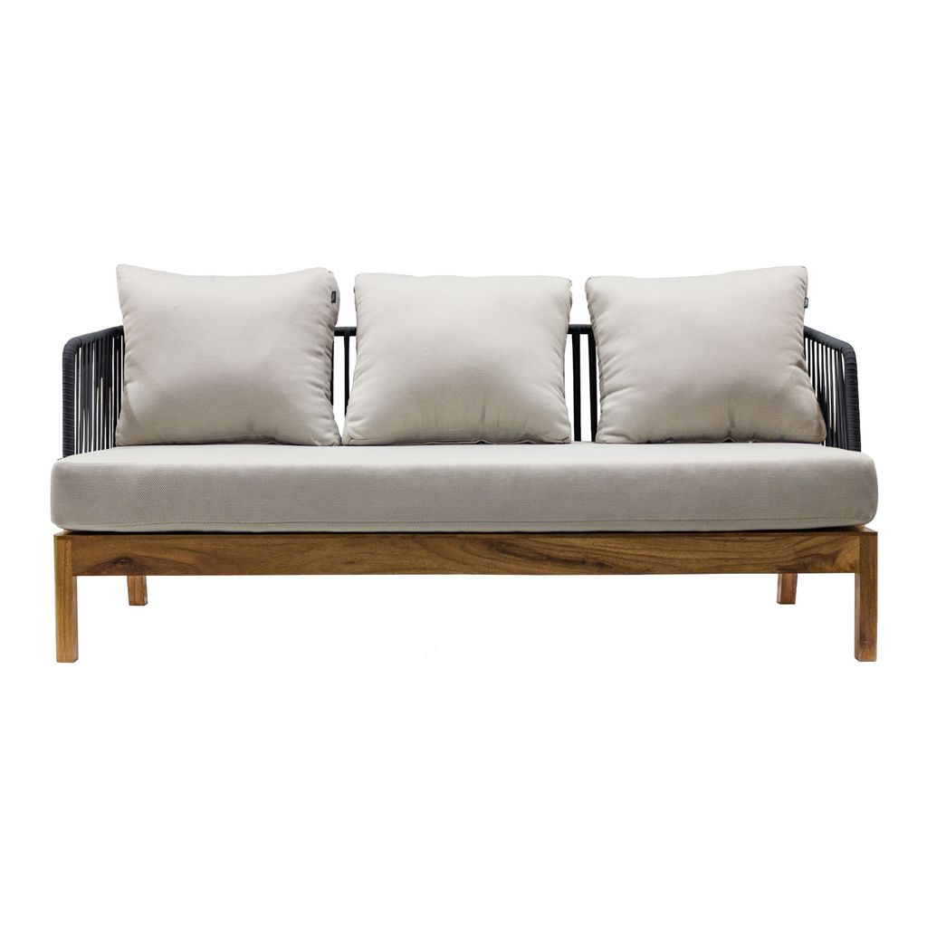 Oaxaca sofa cuerda gris tela loneta
