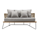 Yelapa love seat cuerda beige cojinería loneta exterior // Pedido especial_2938