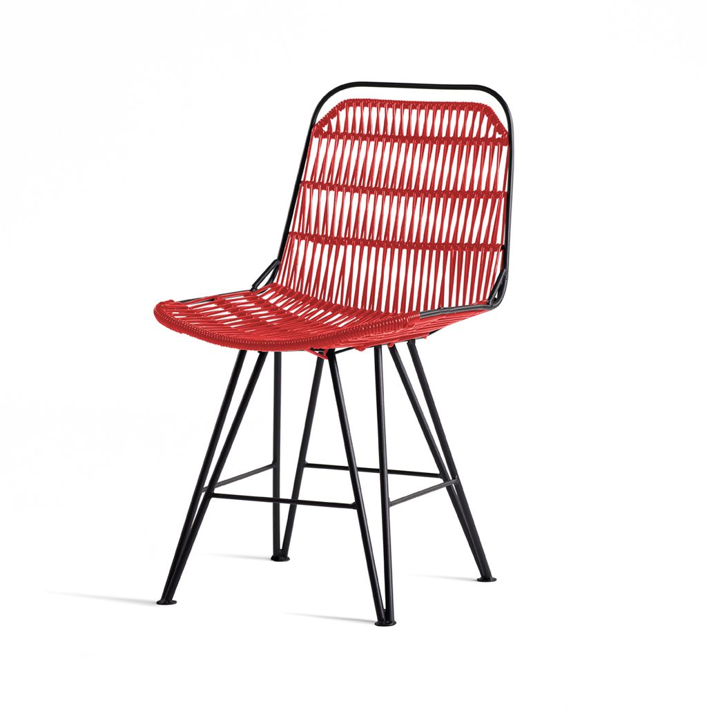 Ania silla rojo de pvc // MP_13959
