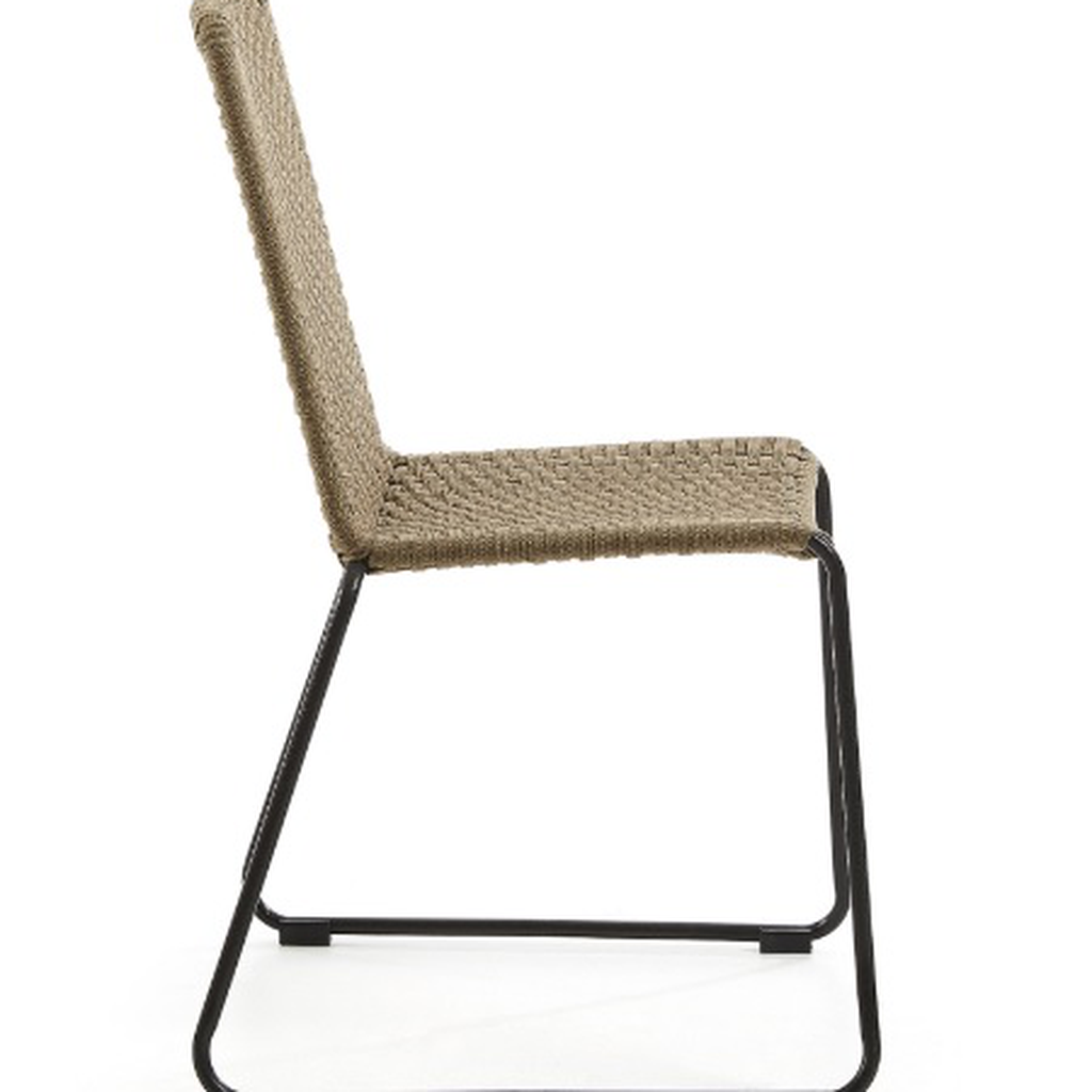 Cocula silla metal negro cuerda beige_21537