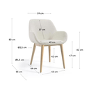 Konna silla de borregito blanco // KH_25017