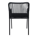 Chapala silla metal negro cuerda negra cojín curri // Pedido especial_25744