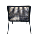 Tequila sillón metal negro cuerda negra cojinería curri // Pedido especial_25763
