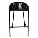 Tequila banco metal negro cuerda negra plana_25783