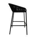 Tequila banco metal negro cuerda negra plana_25784