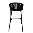 Tequila banco metal negro cuerda negra plana_25785