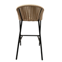 Tequila banco metal negro cuerda beige plana_25790