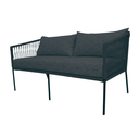 Tequila love seat metal negro cuerda negra tela loneta_25871