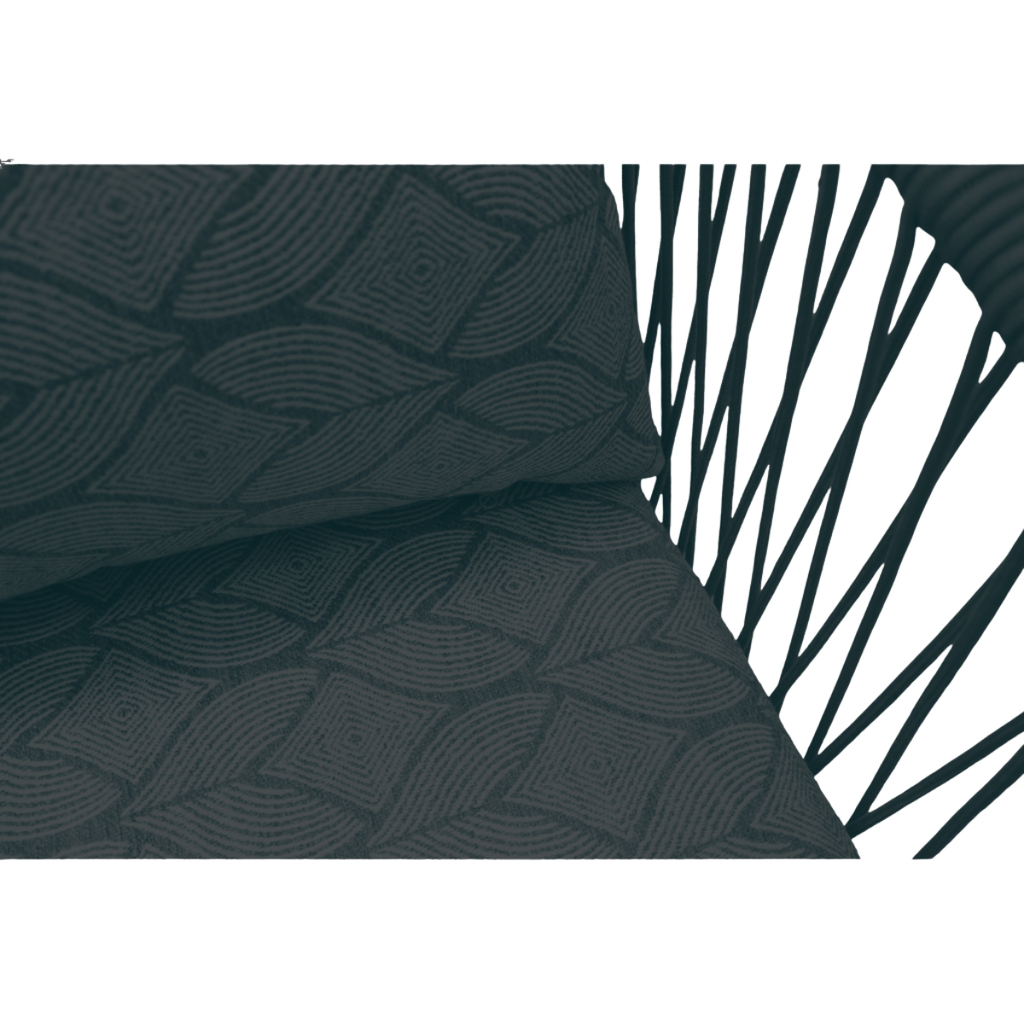 Tequila love seat metal negro cuerda negra tela loneta_25872