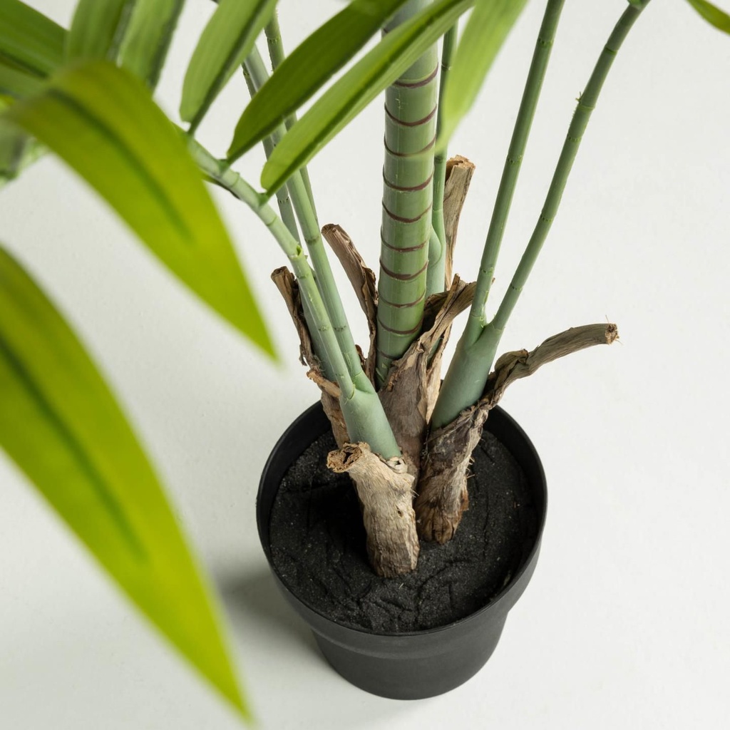 Palmera de bambú planta artificial  de 170 cm con maceta negro