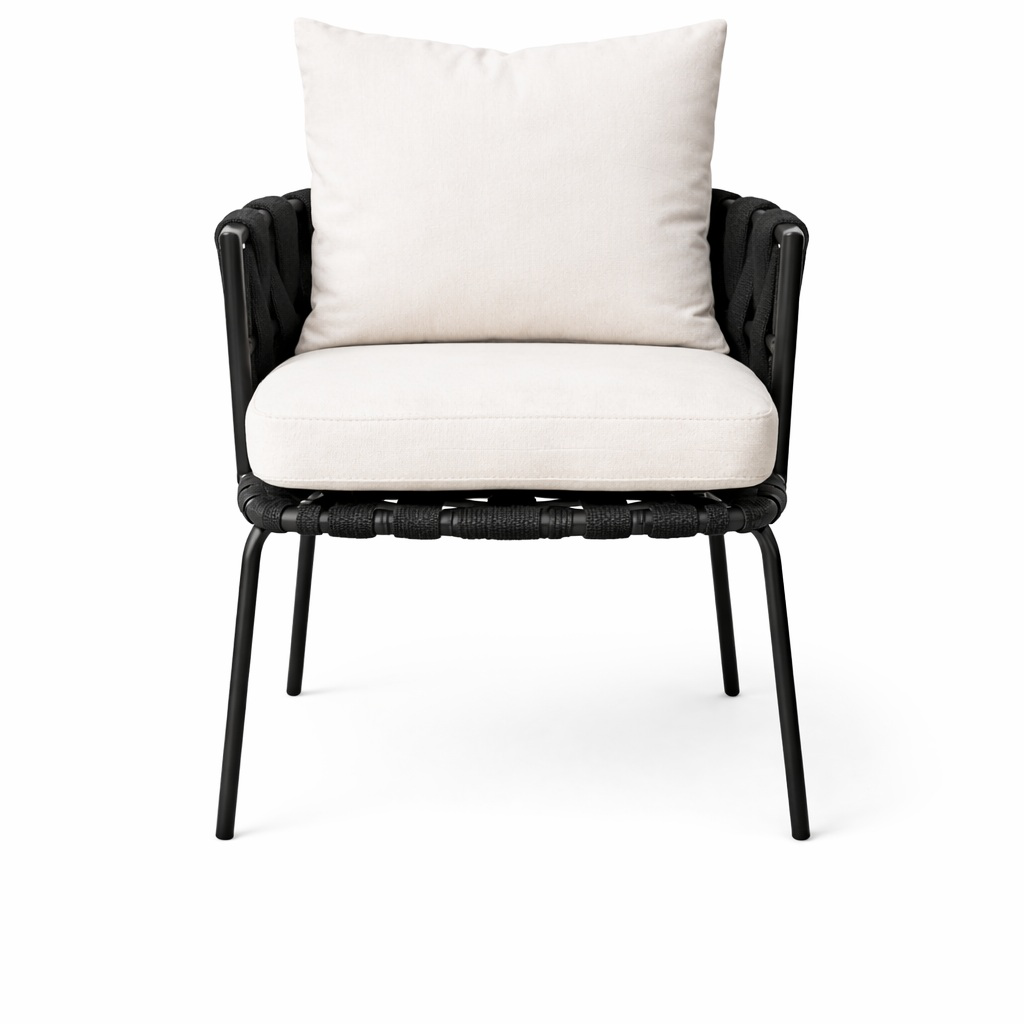 Veracruz silla cuerda negra textilne y loneta 100% exterior_26753