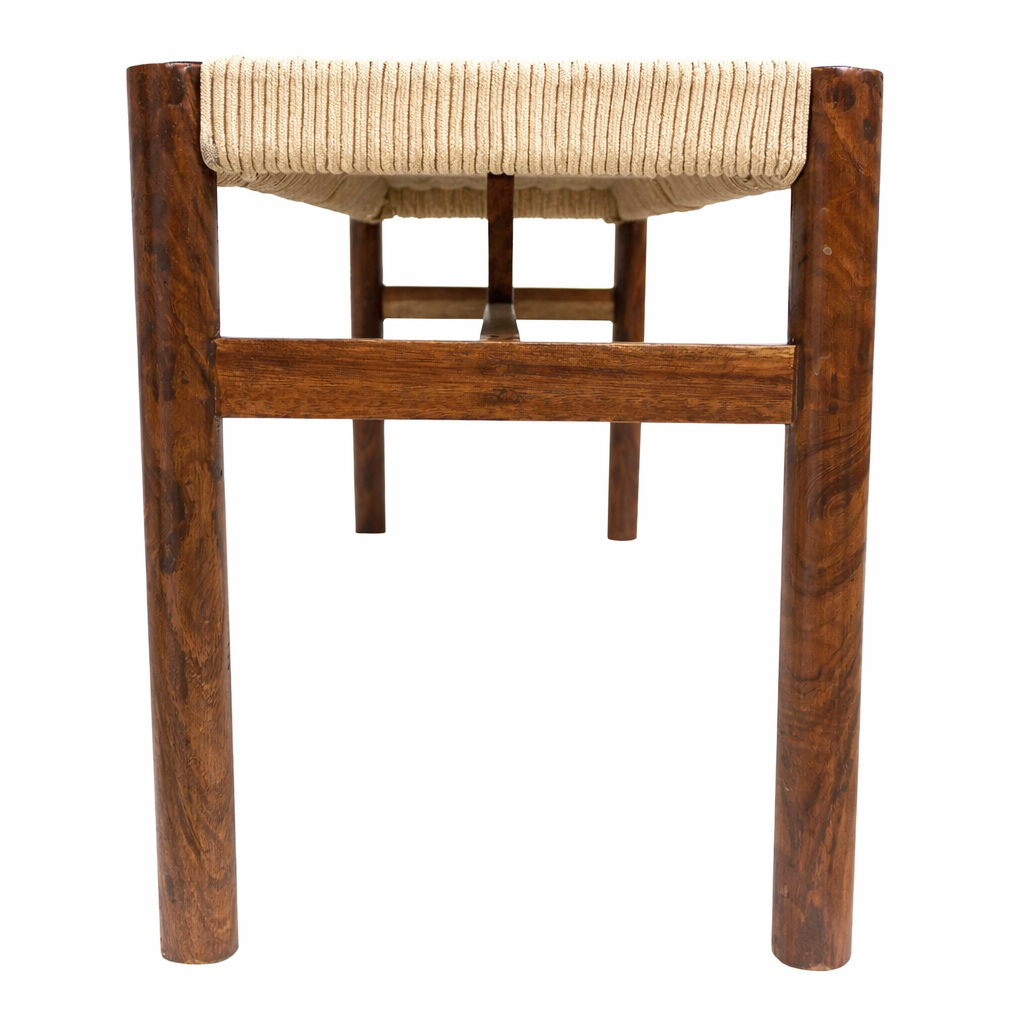 Mazamitla banca de parota cuerda redonda beige // Exterior techado_26921