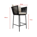 Chetumal banco metal negro cojinería curri // Exterior techado_27255