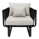 Vallarta sillón acero galvanizado textilene y loneta // Exterior 100%_26934