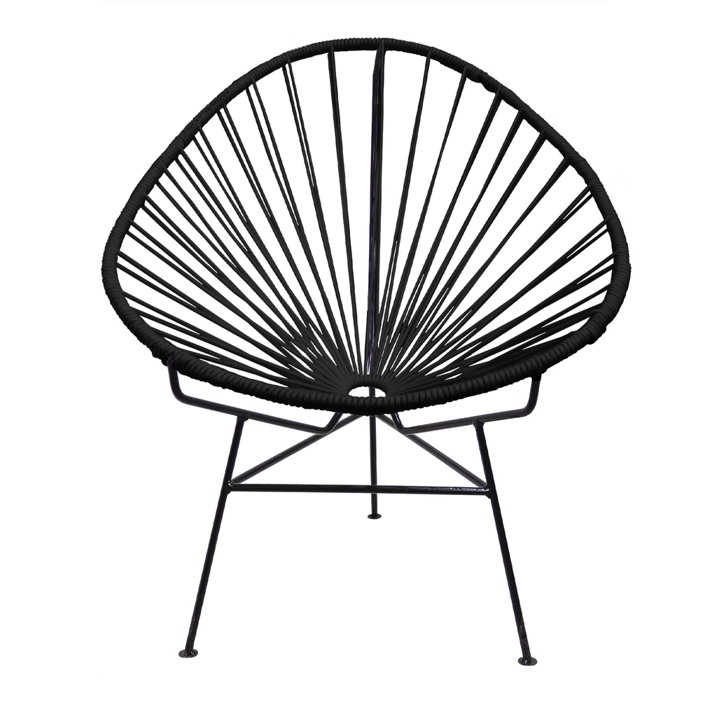 Acapulco silla hexagonal acero galvanizado negro y textilene // Exterior 100%_28581