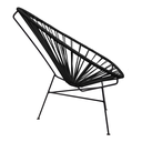 Acapulco silla original metal negro y cuerda negra // Exterior techado_29021