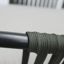 Merida silla acero galvanizado negro y textilene sin cojin // Exterior 100 %_30633
