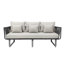 Vallarta sofa metal negro tela loneta // Exterior techado_30646