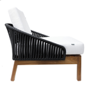 Oaxaca lounge acero galvanizado negro textilene negro tela curri // Exterior 100%_30961