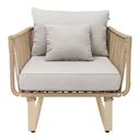 Vallarta sillon metal beige cuerda beige cojinería en tela loneta // Exterior techado_30878
