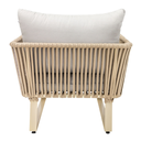 Vallarta sillon metal beige cuerda beige cojinería en tela loneta // Exterior techado_30879
