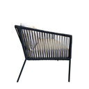 Tequila sofa metal negro cuerda plana negra tela curri // Exterior techado_31206