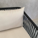 Tequila sofa metal negro cuerda plana negra tela curri // Exterior techado_31209