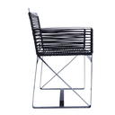 Xalapa silla acero galvanizado negro textilene negro // Exterior 100%_31252