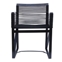 Xalapa silla acero galvanizado negro textilene negro // Exterior 100%_31254
