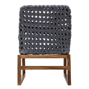 Bacalar sillon metal negro tejido con nylon gris PEDIDO ESPECIAL minimo 10 pzas // Exterior techado_31363