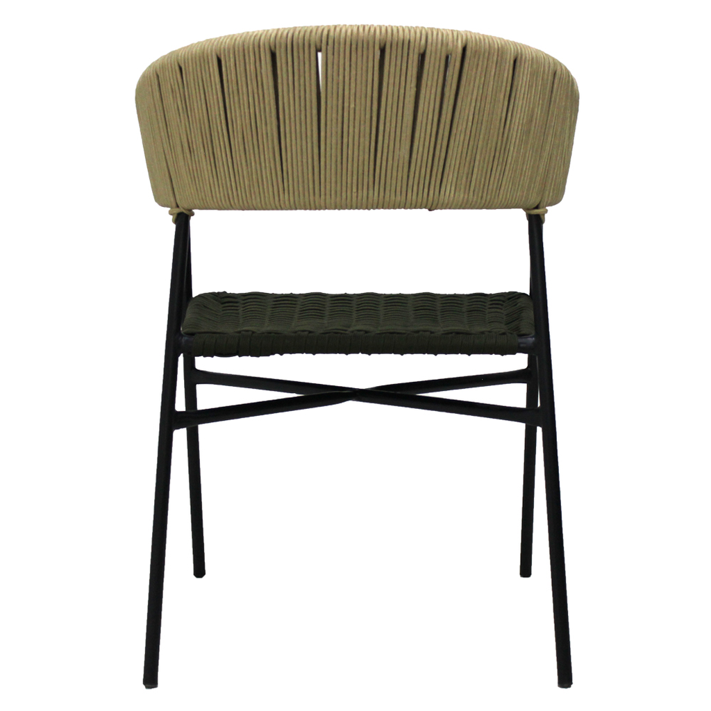 Zamora banco acero galvanizado beige cuerda textilene beige // Exterior 100%_31398