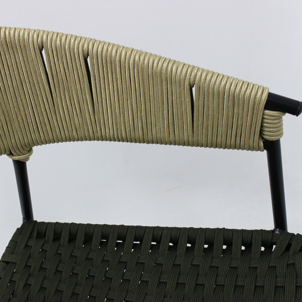 Zamora banco acero galvanizado beige cuerda textilene beige // Exterior 100%_31399