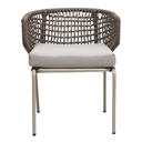 Chamela silla aluminio beige cuerda textilene beige tela loneta // Exterior 100%_31136