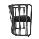 Majahuitas silla metal negro cuerda negra tela curri  // Exterior techado_31407