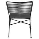 Caleta silla acero galvanizado negro cuerda textilene negra o en color elegir // Exterior 100%_31417