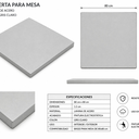 Cubierta metálica 80 x 80 gris claro // Exterior techado_31813