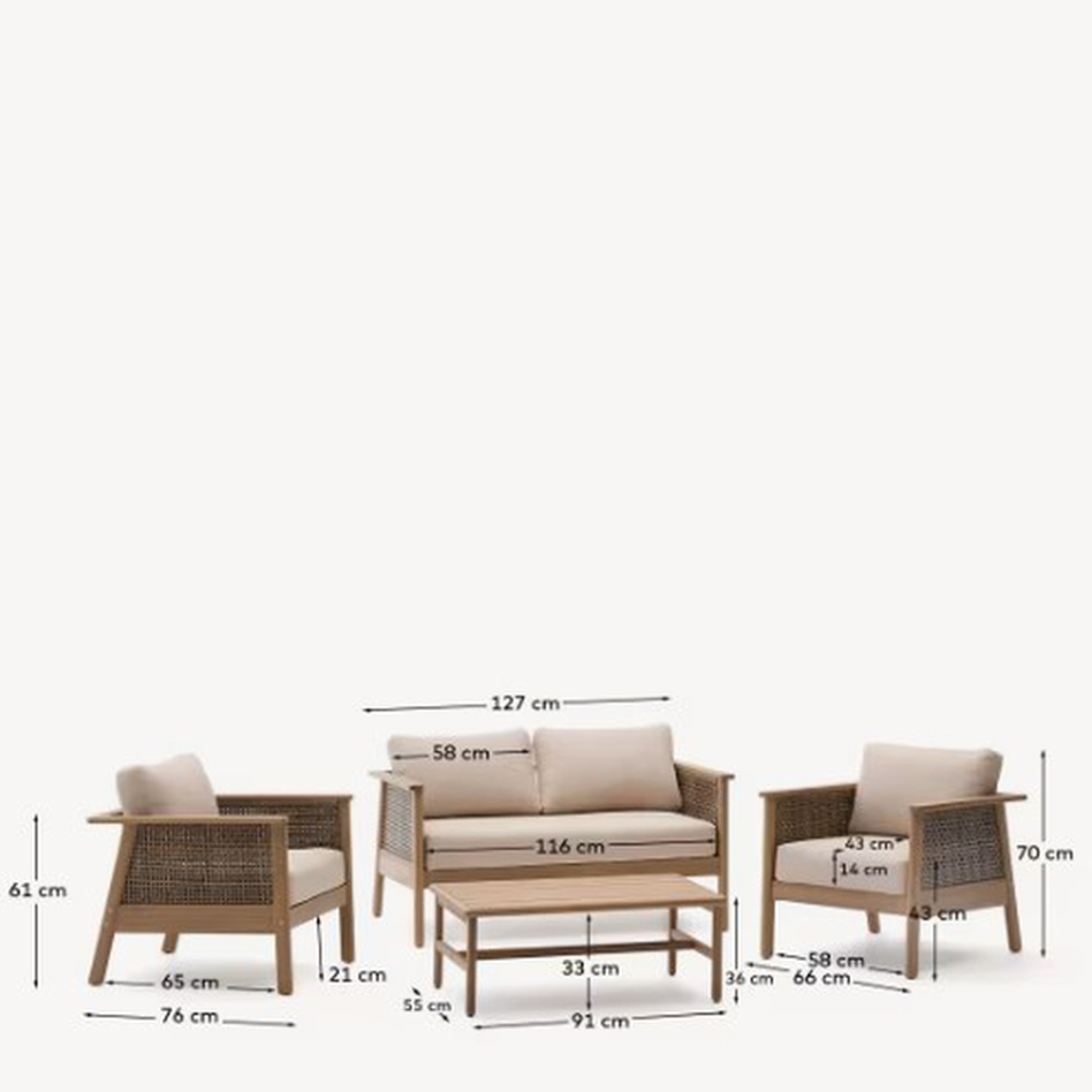 Set Alabe sofá + 2 sillones + mesa // Exterior 100%_32098