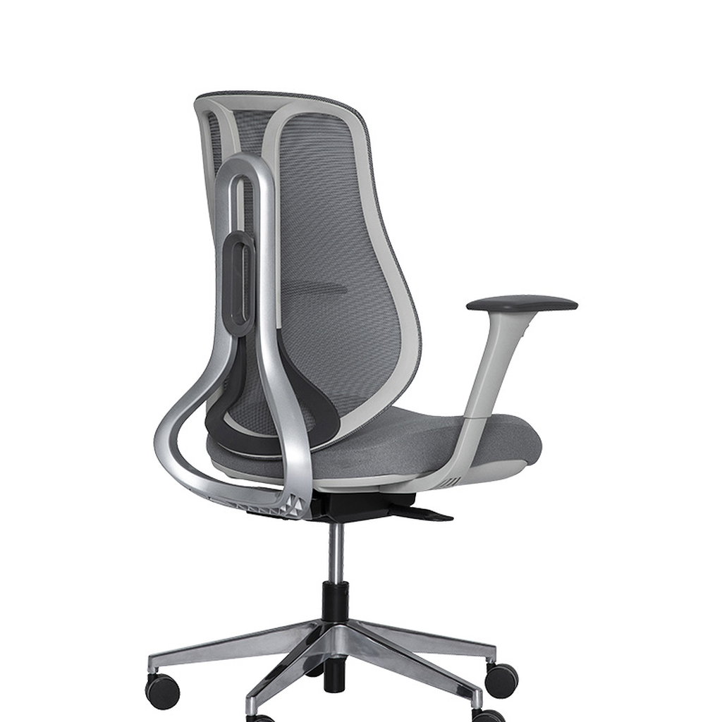 Rey silla semiejecutiva gris // MP_32457