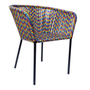 Jalisco silla metal gris cuerda arcoiris // Exterior techado