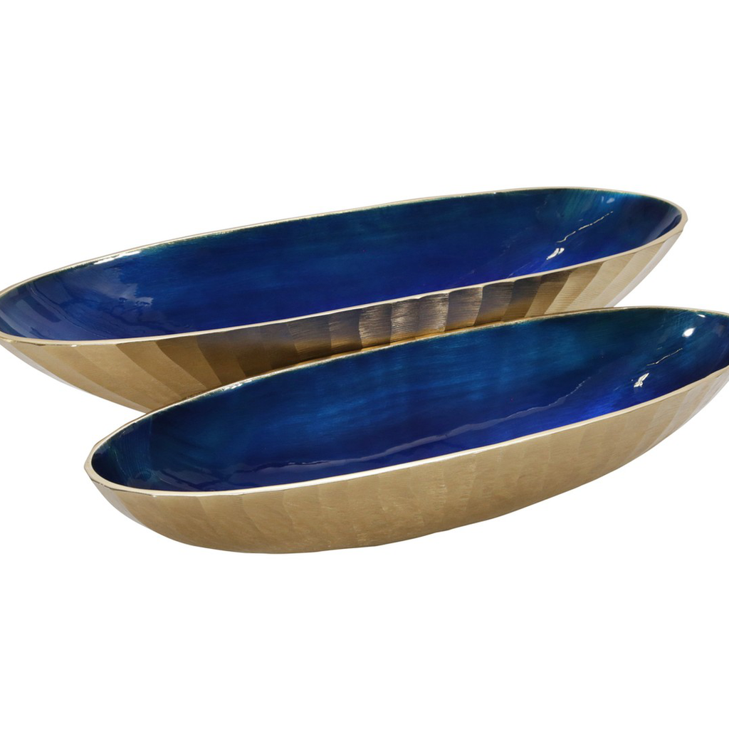 Bowl dorado y azul ch 15235-02 alum // Pedido especial