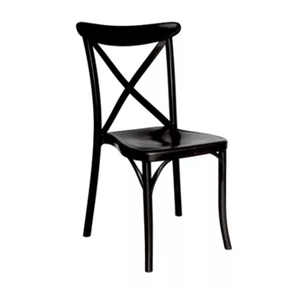 Crossback silla de polipropileno negro // Pedido especial min. 20 pzs.