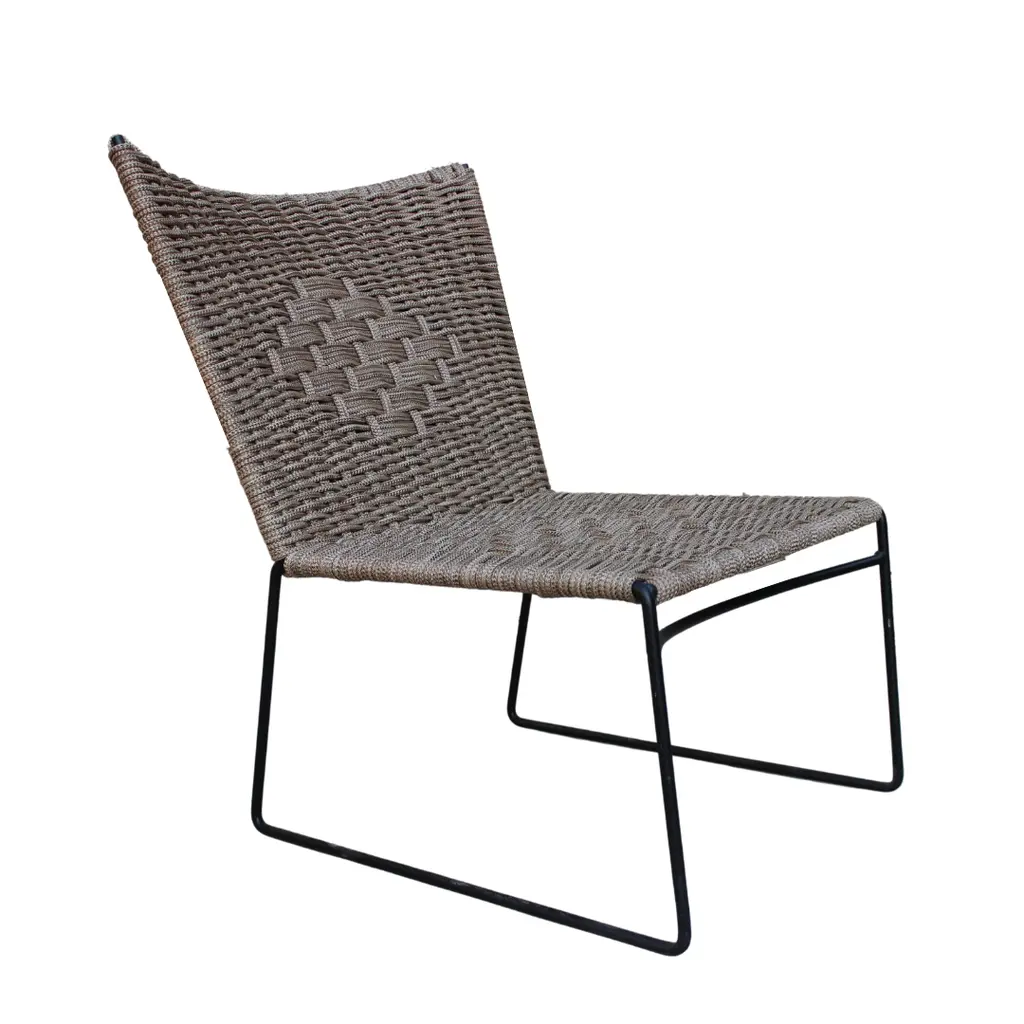 Tlapa sillón metal negro cuerga nylon color a elegir // Exterior techado