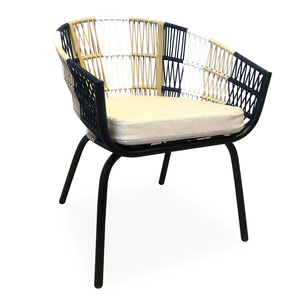Salamanca origen sillón azul con beige // Outlet