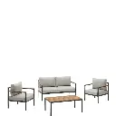 Aiguafreda set de sofa, sillones y mesa