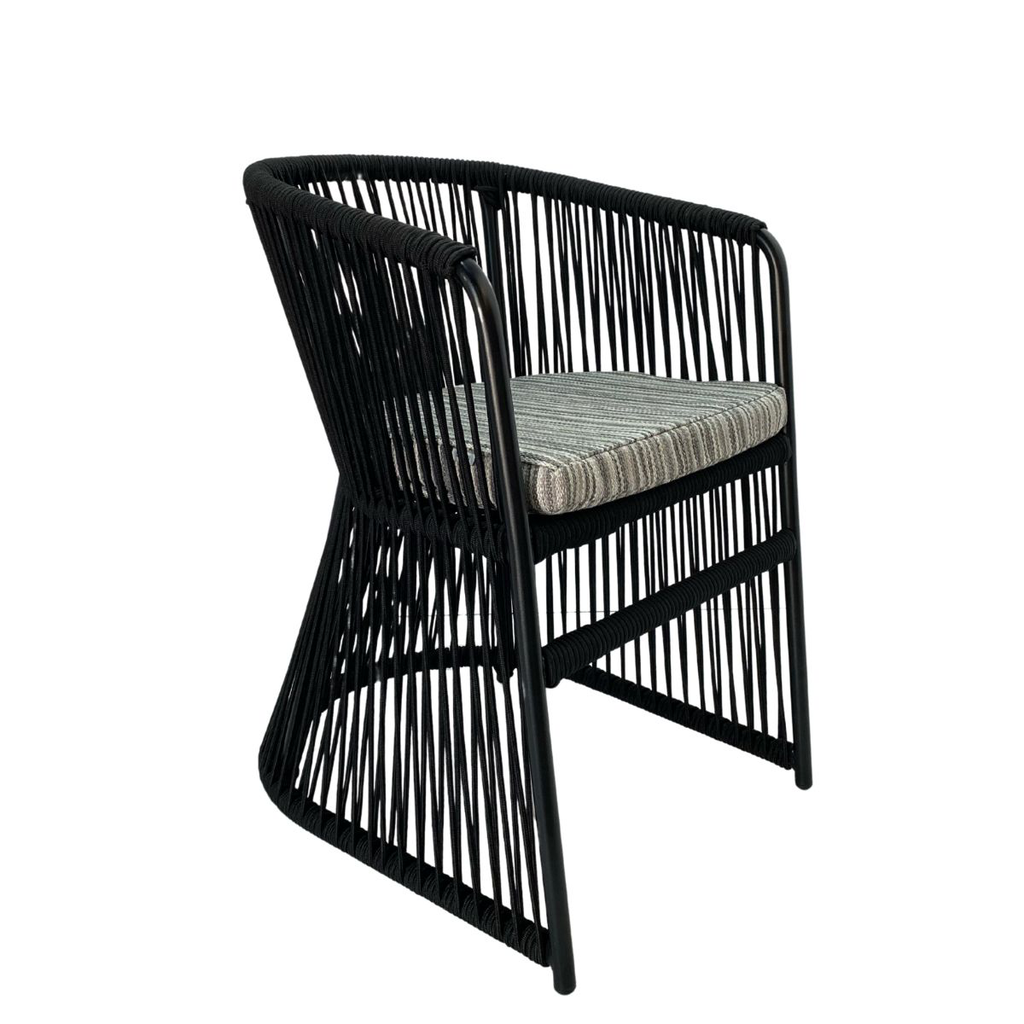 Jocotepec silla aluminio con textilene y loneta // Exterior 100%