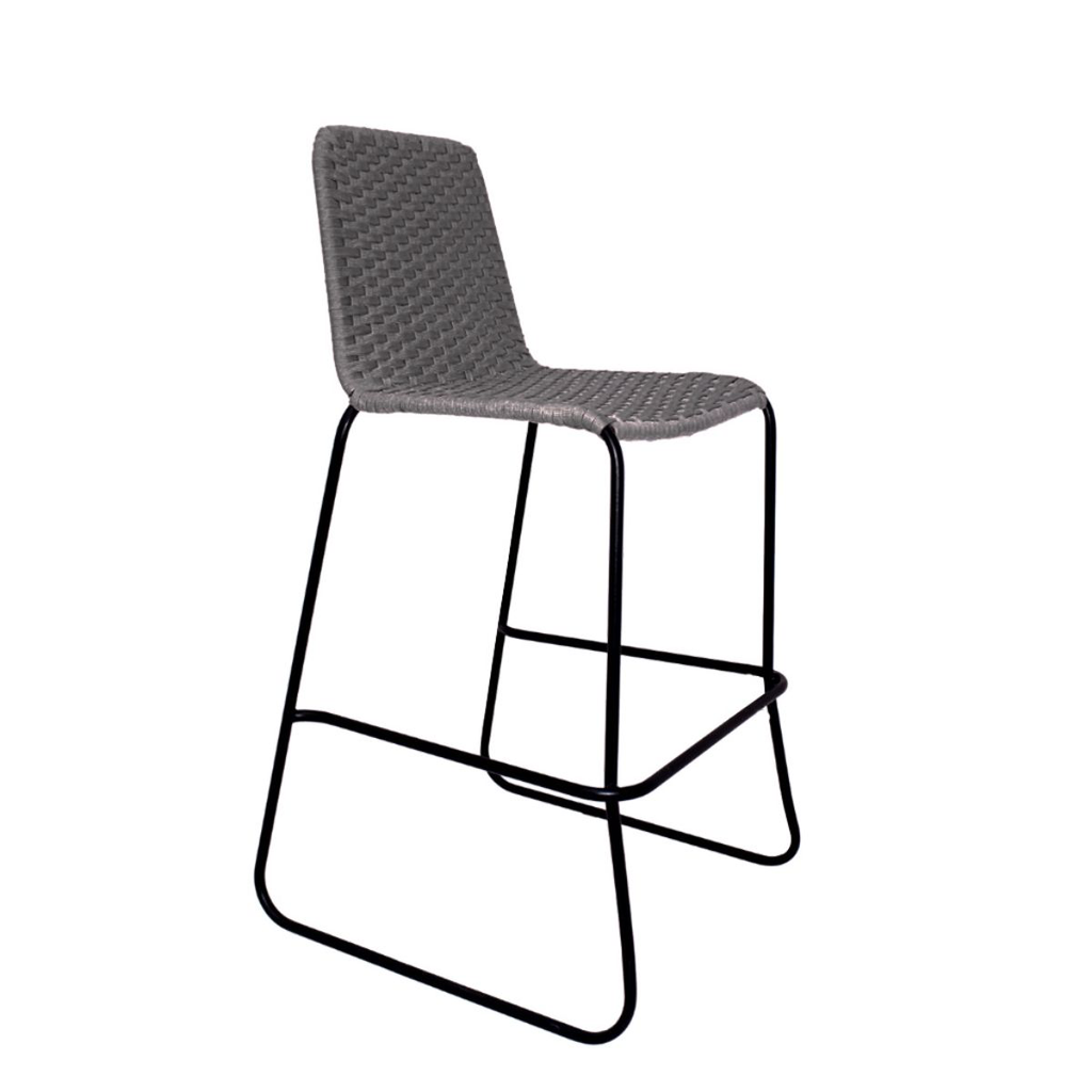 Cocula banco metal negro cuerda negro // Exterior techado