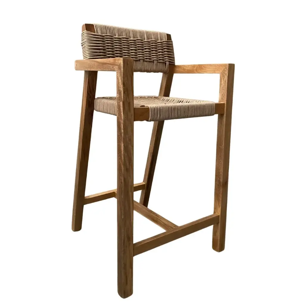 Morelia banco beige liso // Exterior techado